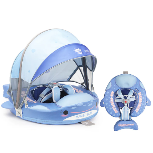 Mambobaby Pool Float Whale Shark With Canopy